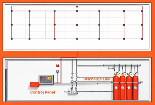 Fire Suppression System Diagram